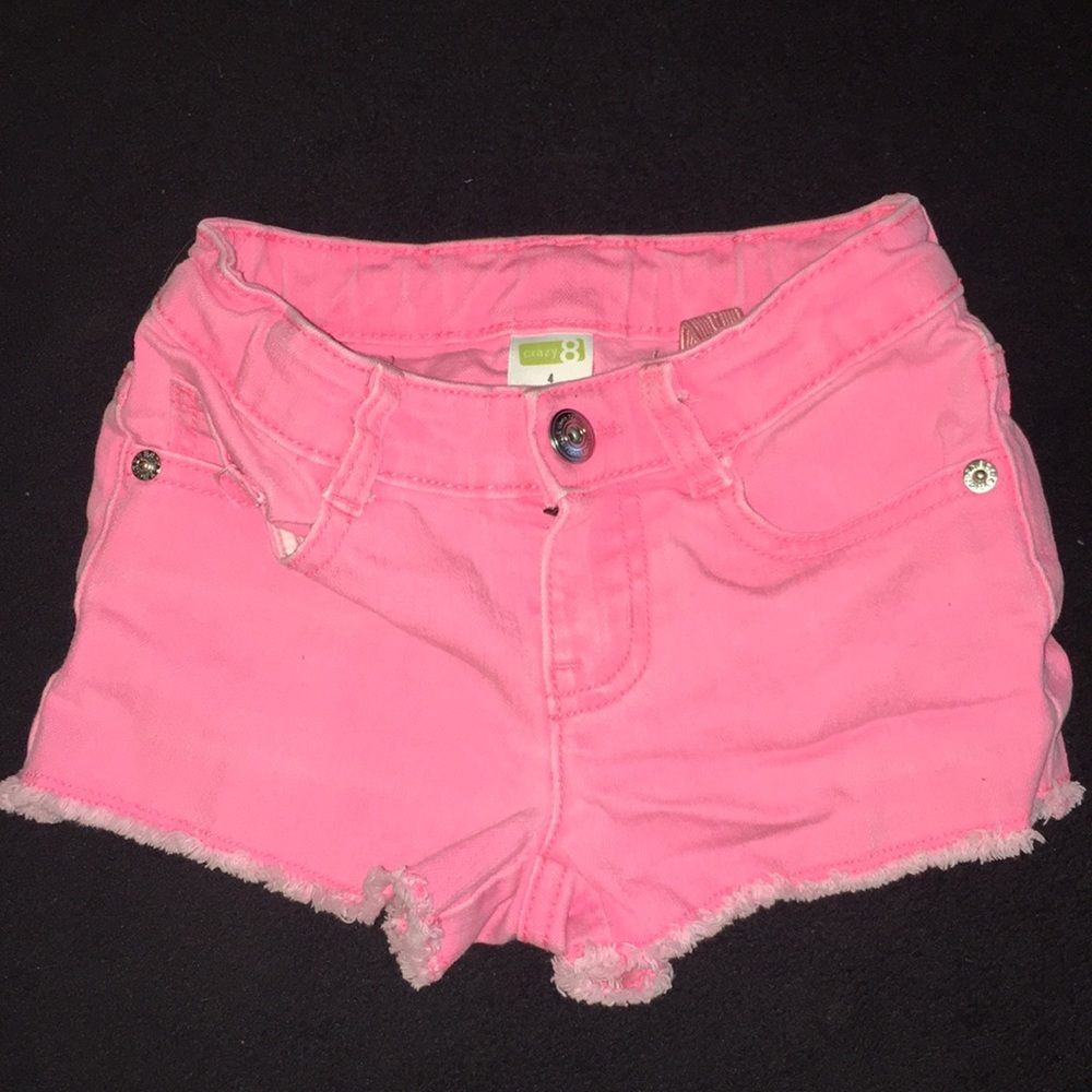 Girls pink shorts